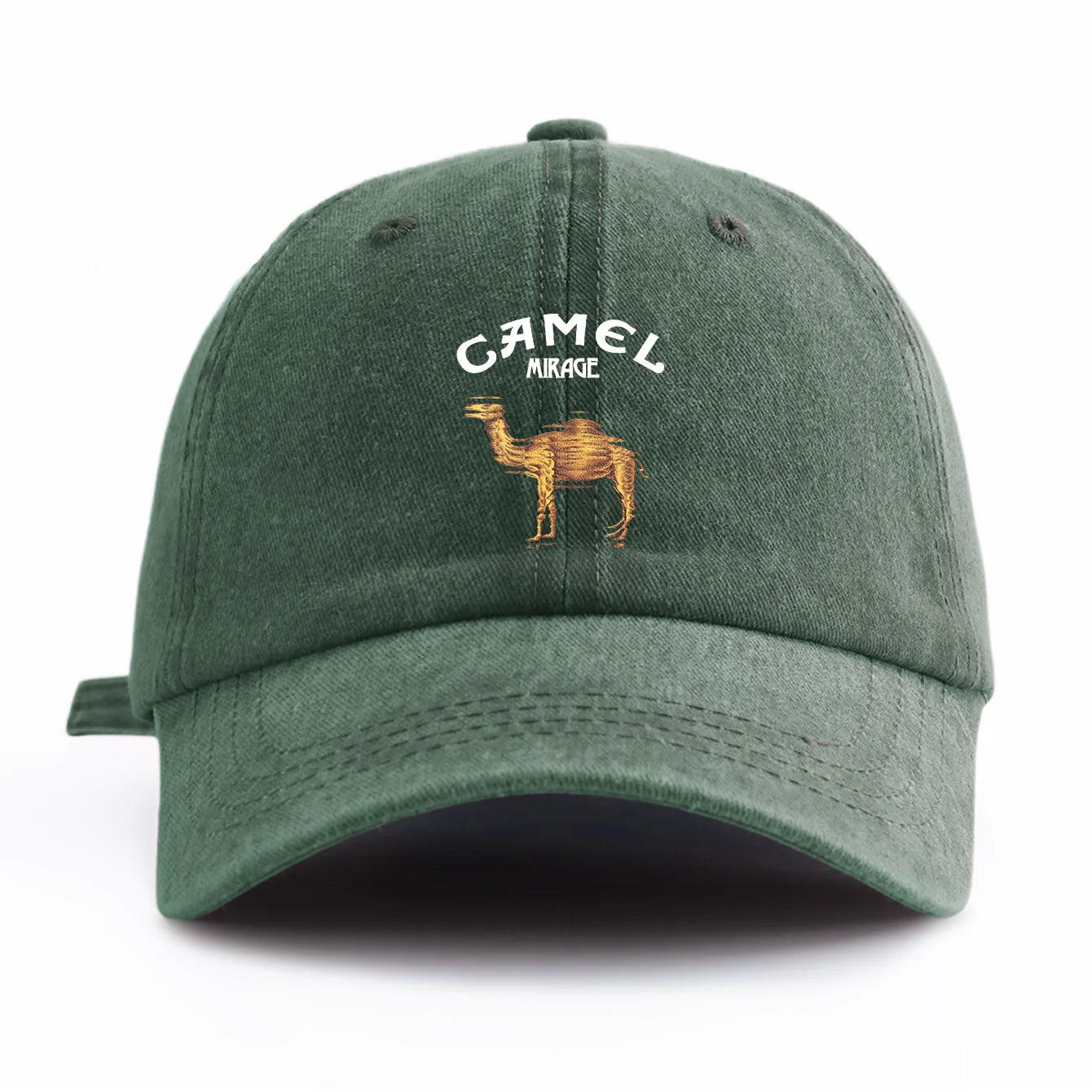 Camel Print Washed Retro Dad Baseball Cap