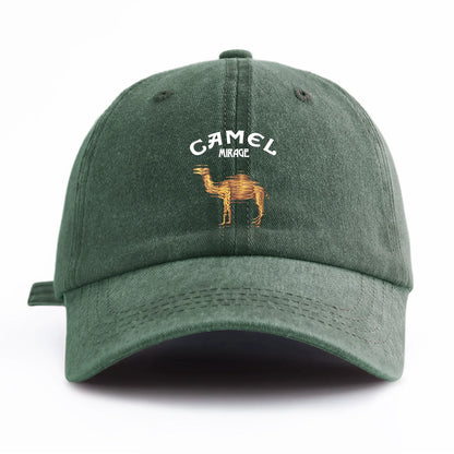 Camel Print Washed Retro Dad Baseball Cap