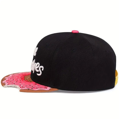 Watermelon Print Letter Unisex Snapback Cap