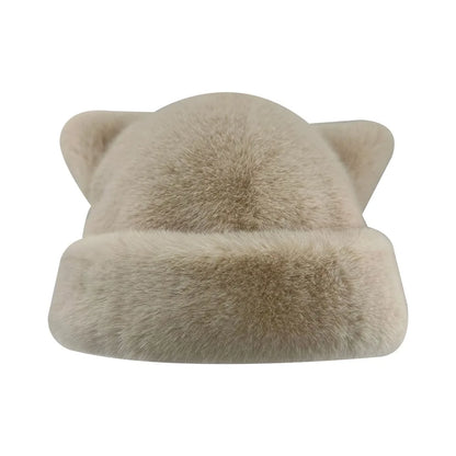 Cute Ears Fluffy Winter Bucket Hat