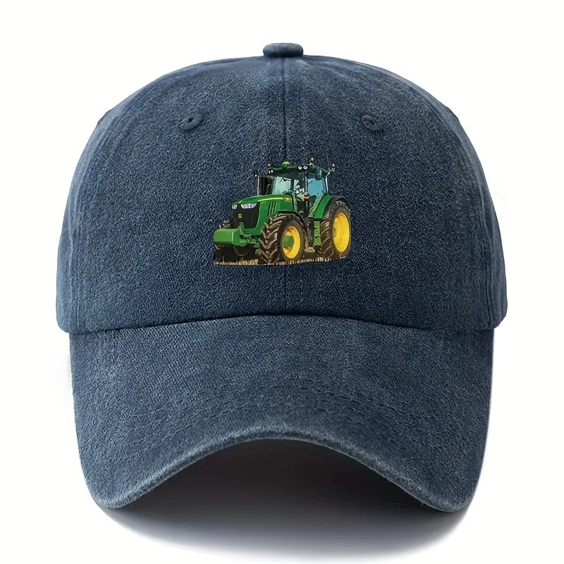 Printed Tractor Retro Duckbill Baseball Cap