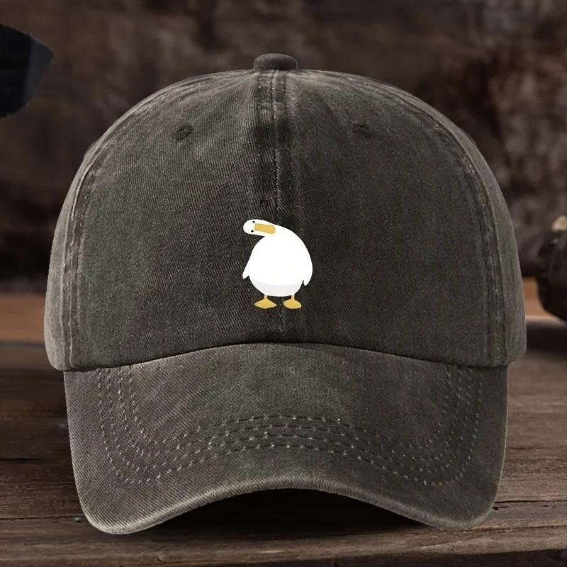 Cute Duck Print Adjustable Breathable Baseball Cap