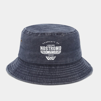 Nostromo Printed Washed Retro Sunshade Fisherman Hat