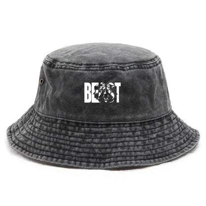 Unisex Doodle Print Vintage Bucket Hat
