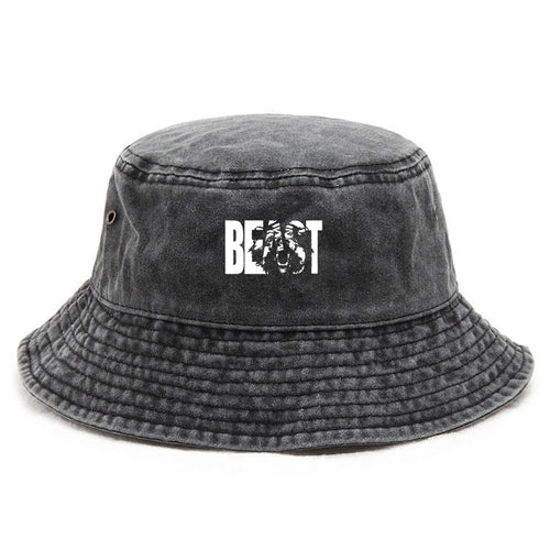 Unisex Doodle Print Vintage Bucket Hat