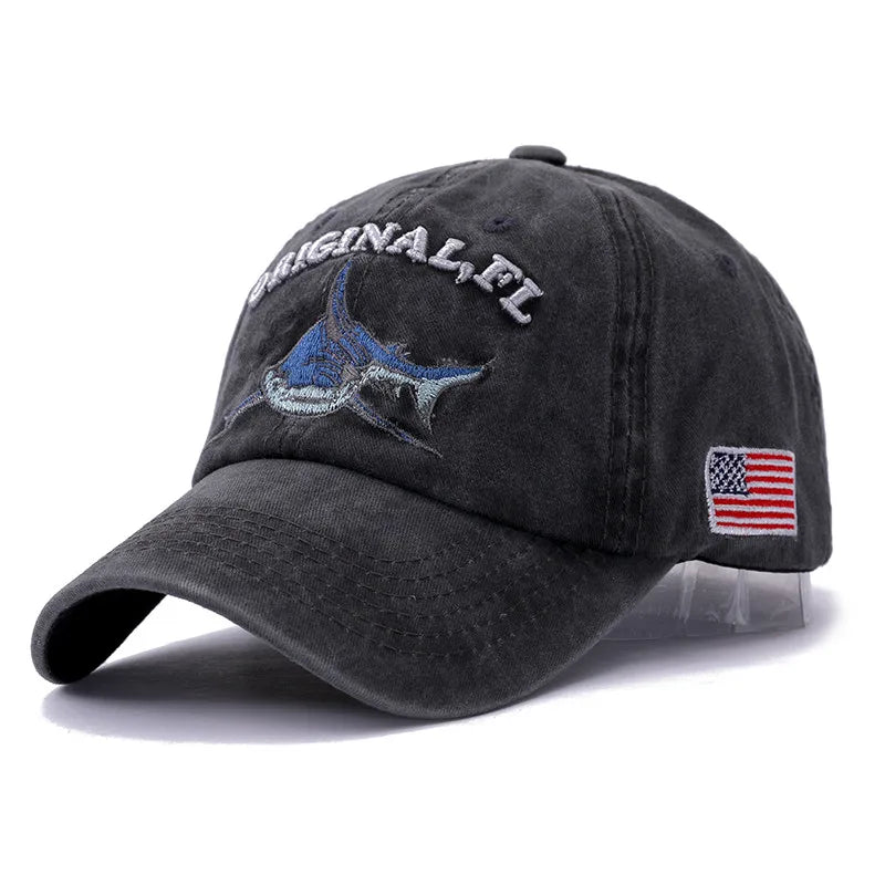 America Flag Washed Cotton Baseball Cap