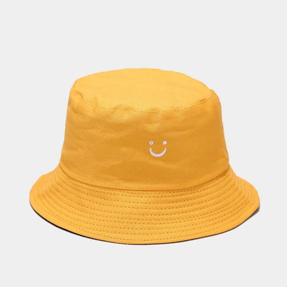 Unisex Double-Sided Smile Face Fisherman Hat