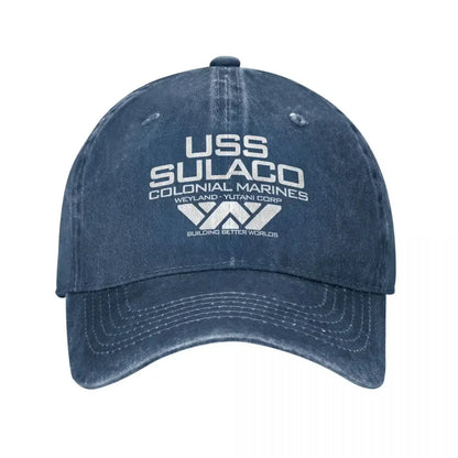 Vintage Nostromo Alien Colonial Marines Snapback Baseball Cap