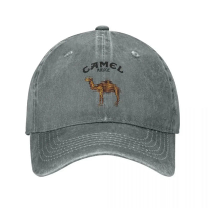 Camel Animal Distressed Baseball Cap