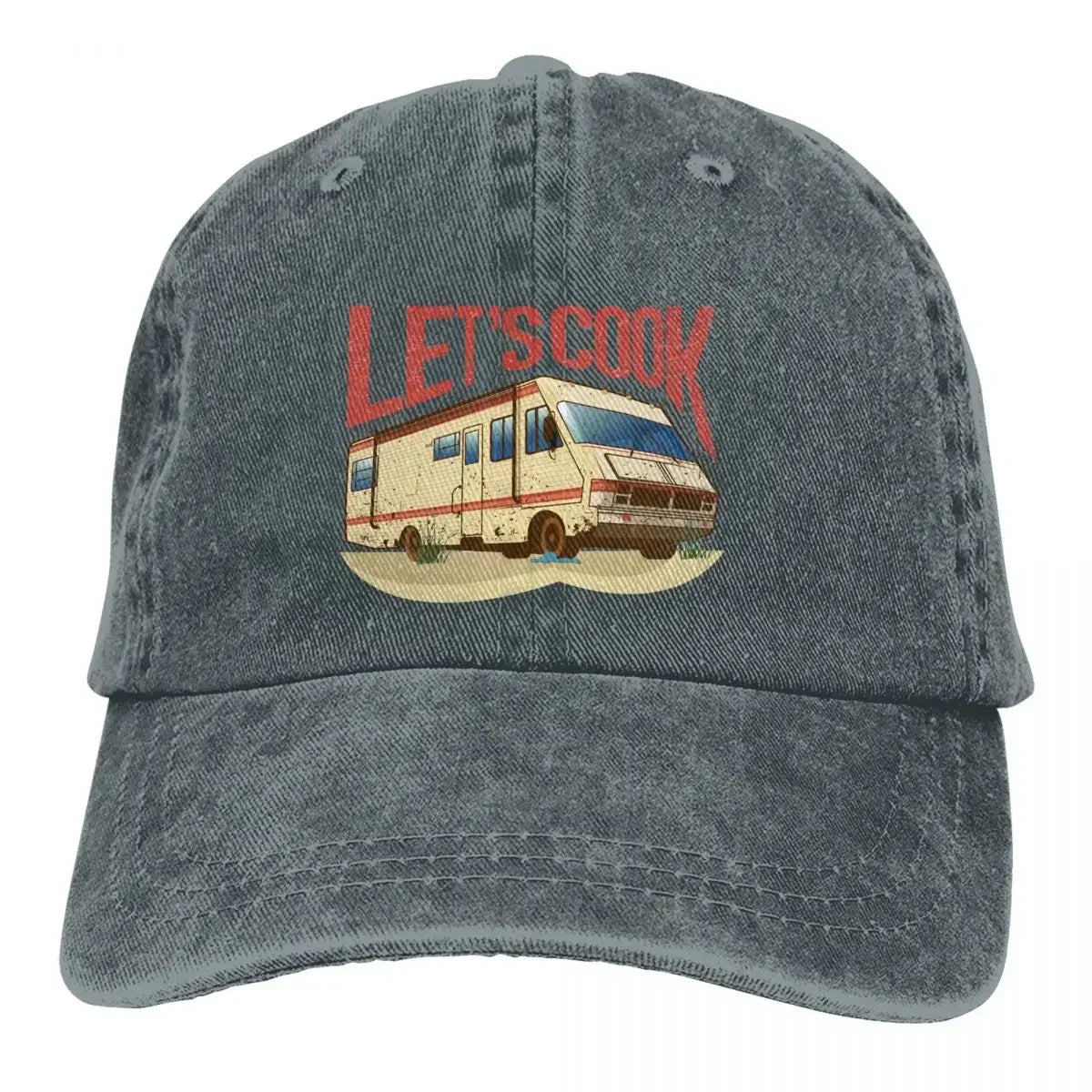 RV Lets Cook Print Baseball Cap