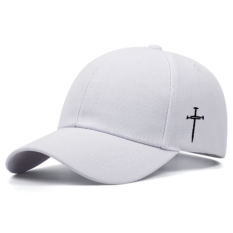 Side Cross Embroidery Baseball Cap