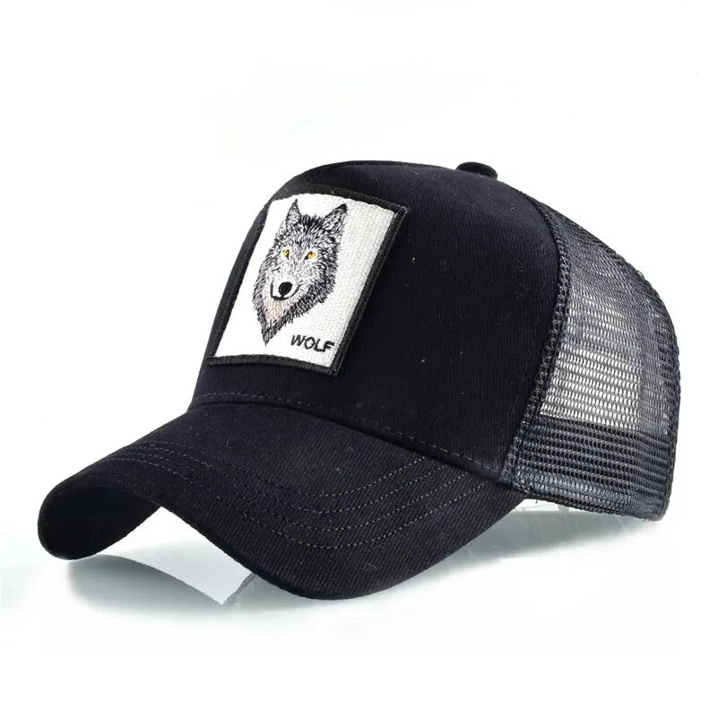 Wolf Patch Trucker Cap