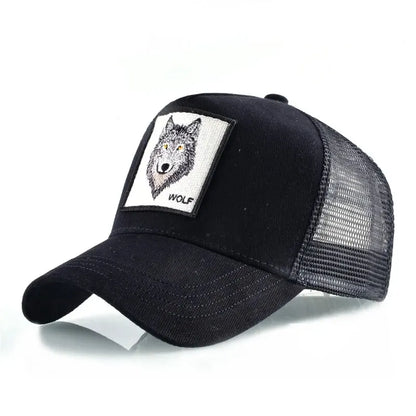 Wolf Patch Trucker Cap