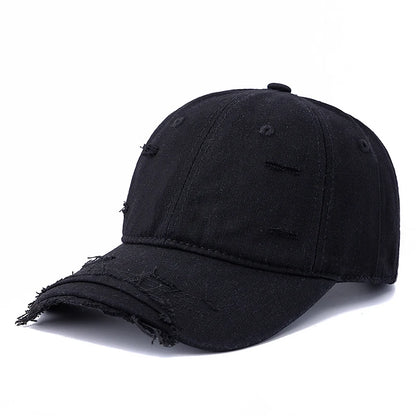 Washed Cotton Retro Distressed Baseball Cap