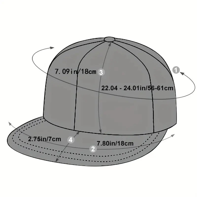 Leather Label Fist Embroidery Hip Hop Snapback Cap