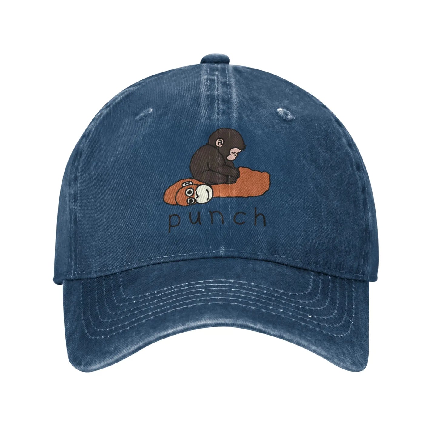 Cute Baby Monkey Punch Casual Snapback Baseball Cap