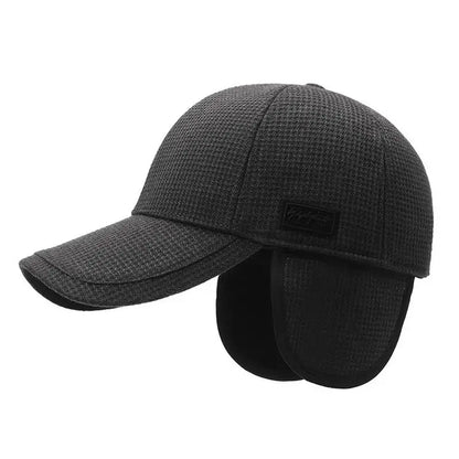 Winter Fleece Lined Windproof Earflap Baseball Cap