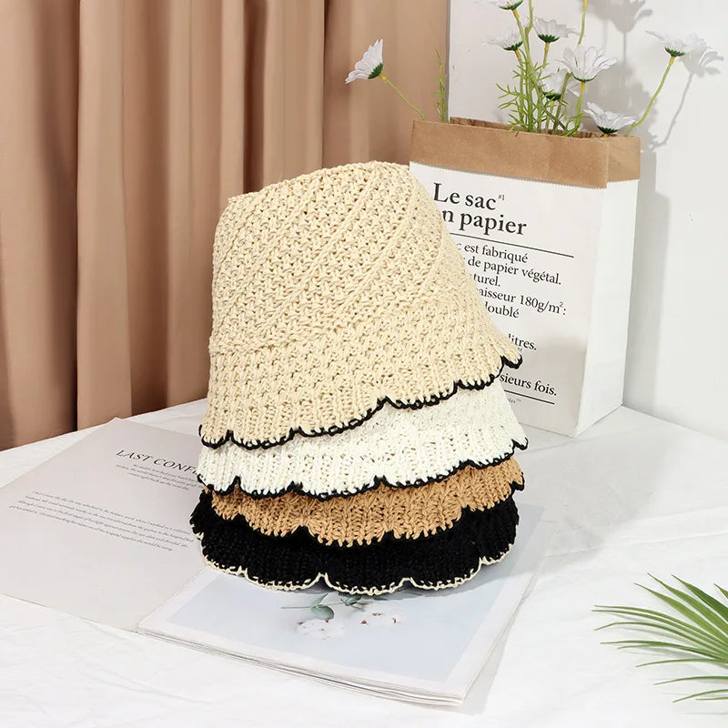 Foldable Solid Edge Sun Bucket Hat
