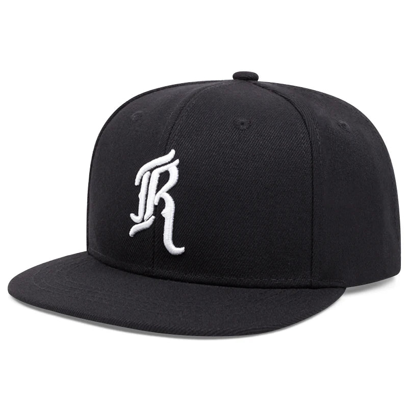 JR Embroidered Flat Edge Baseball Cap