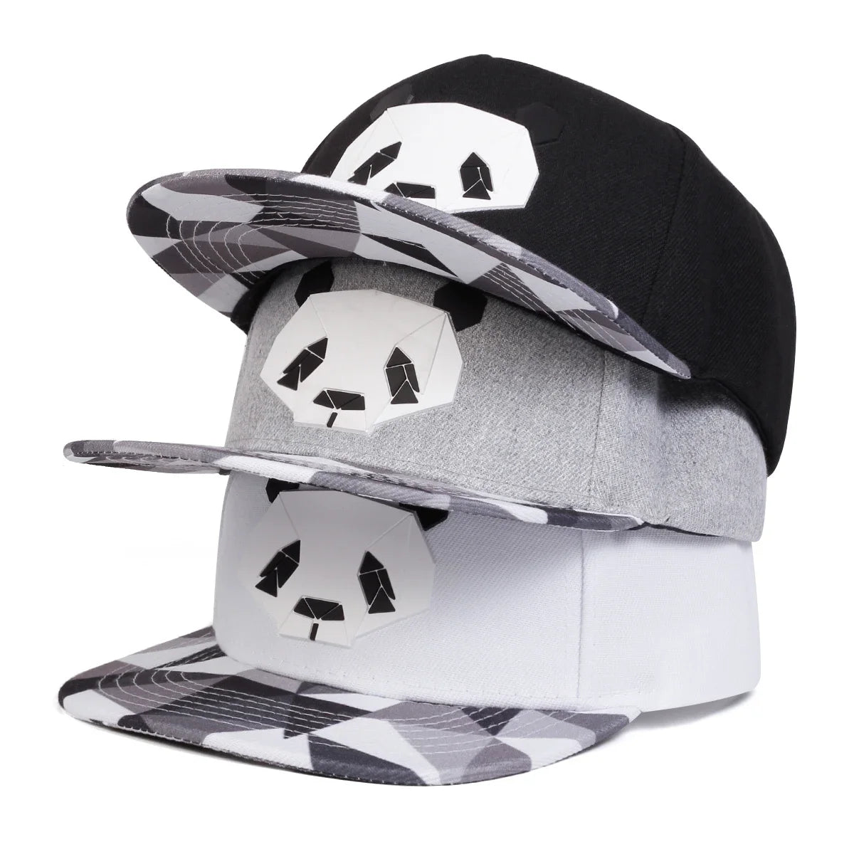 Panda Print Unisex Street Snapback Cap