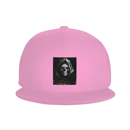 Creepy Halloween Skeleton Skull Graphic Snapback Cap