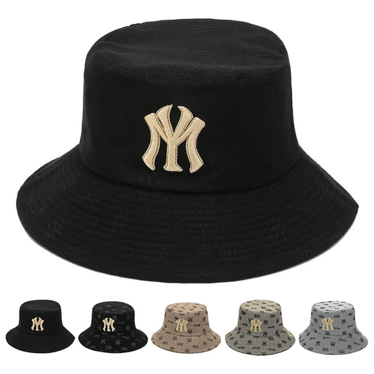 Unisex Letter Embroidery Fisherman Hat Women Summer