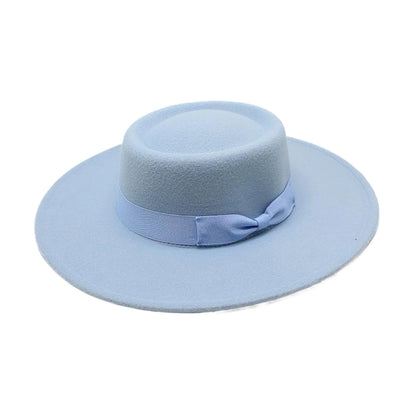 French Bow Tie Wool Felt Bucket Hat