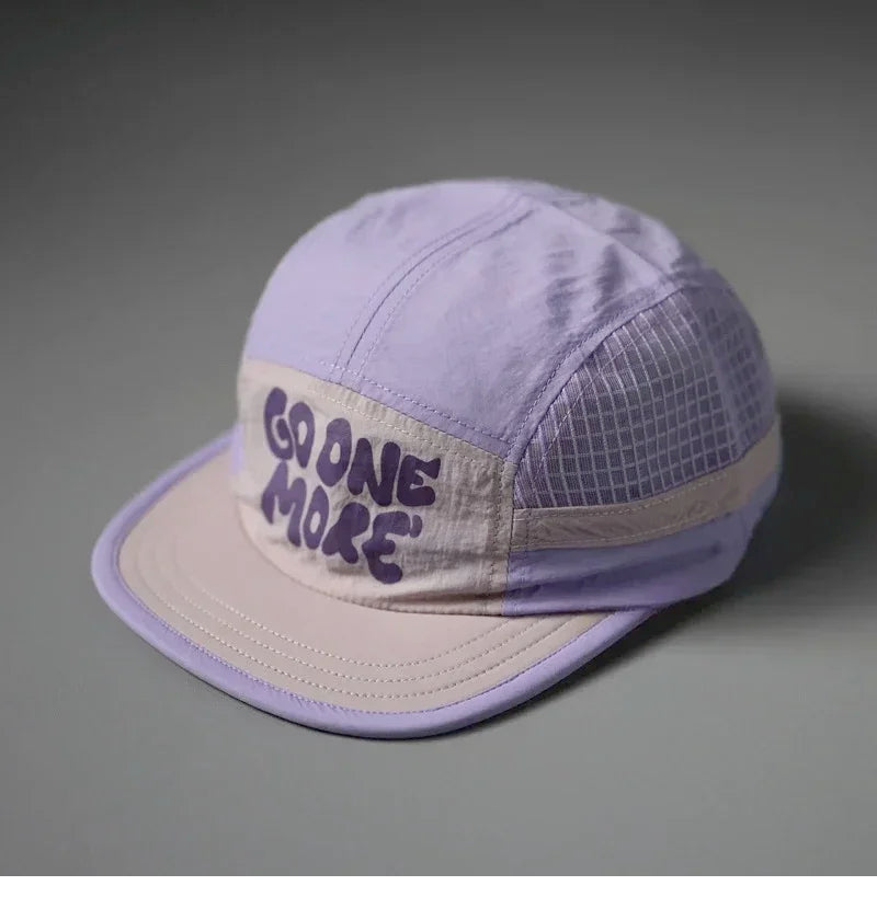 Summer Contrasting Color Quick Dry Mesh Snapback Cap