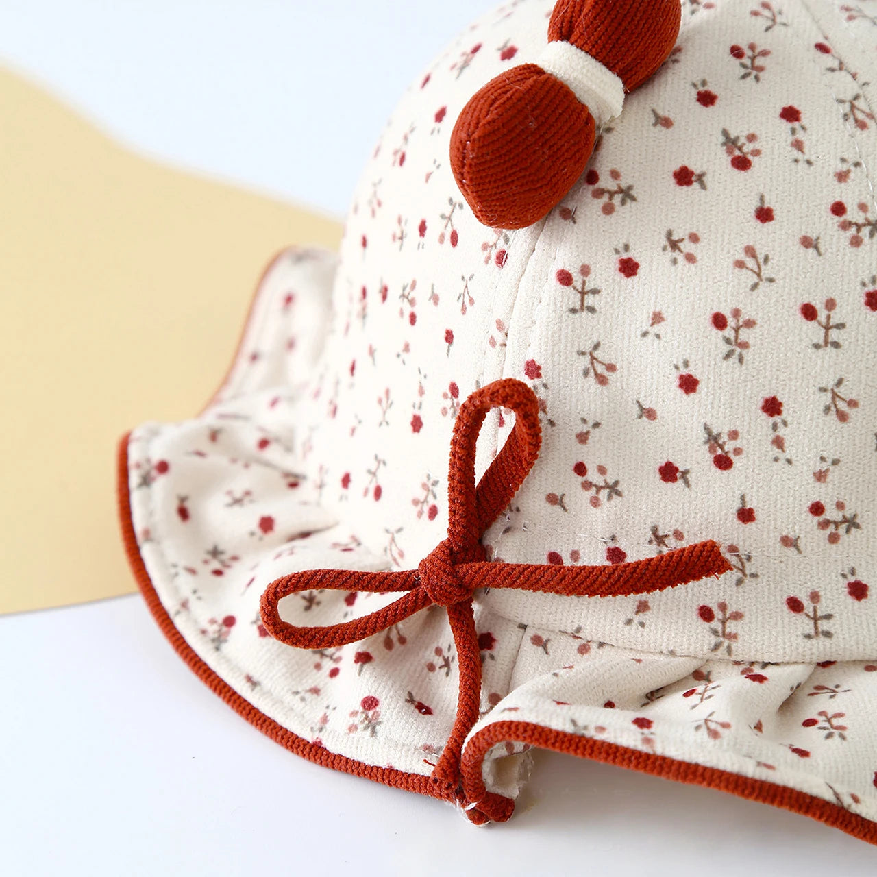 Sweet Flower Bow Baby Bucket Hat
