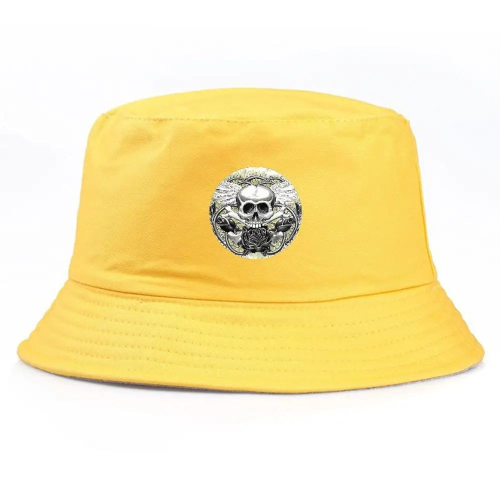 Skull & Rose Bucket Hat Unisex