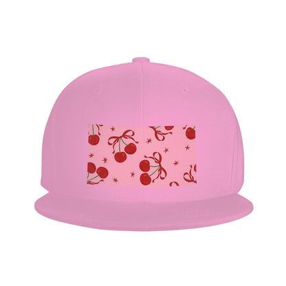 Cherry Pattern Casual Snapback Cap
