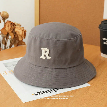 Unisex R Letter Fisherman Bucket Hat