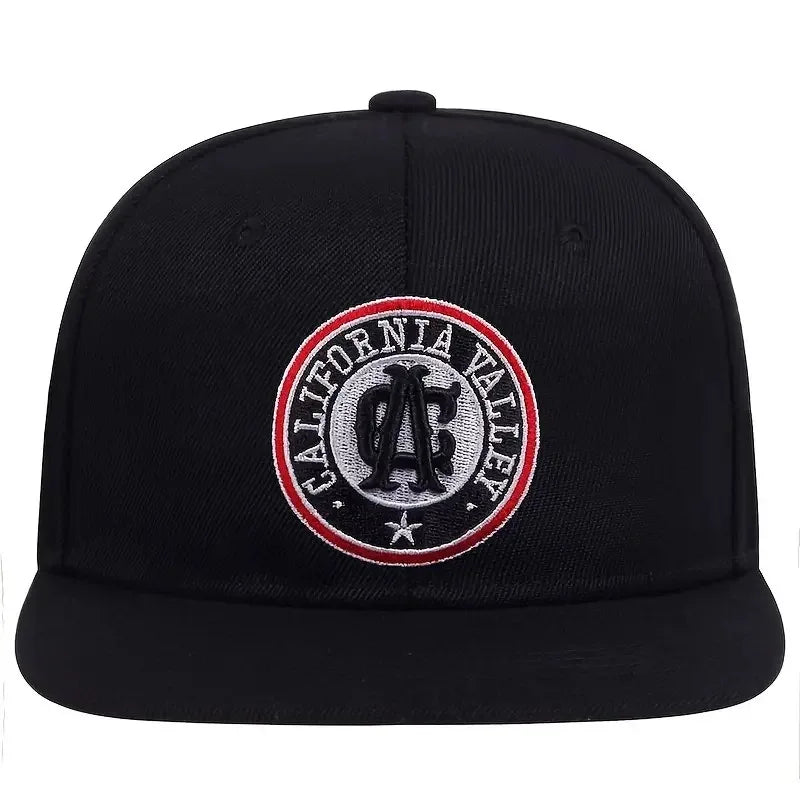 American Retro Embroidered Flat Brim Cap