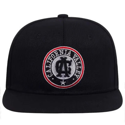 American Retro Embroidered Flat Brim Cap