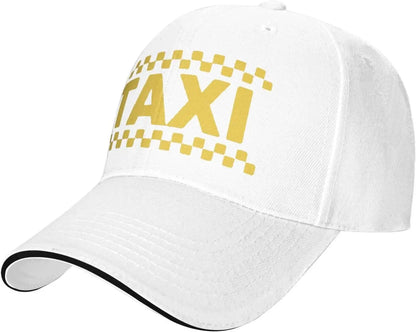 Taxi Checker Pattern Driver Style Baseball Cap
