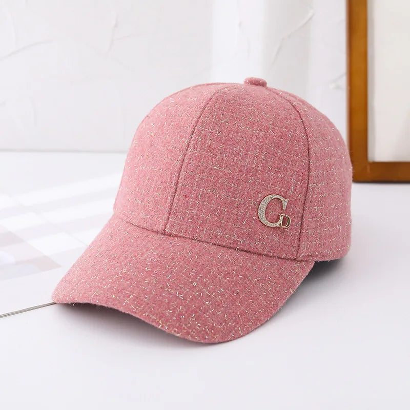 Metal M Patch Elegant Baseball Cap
