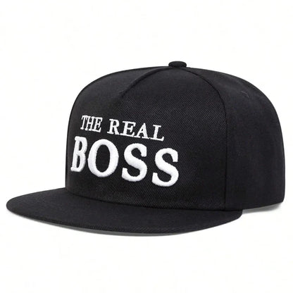 Unisex THE REAL BOSS Embroidery Hip-hop Hats