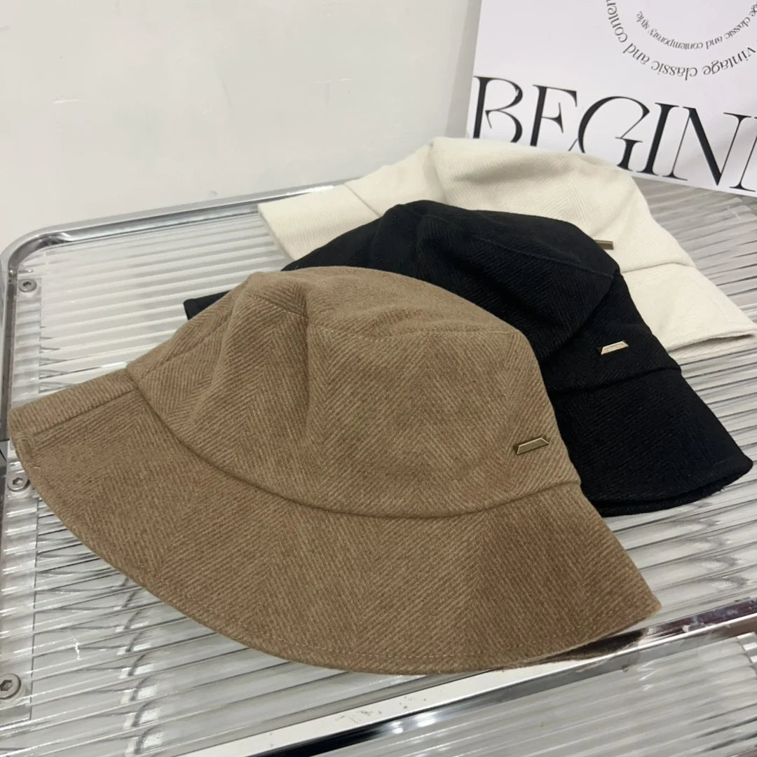 Women's Simple Sun Protection Bucket Hat