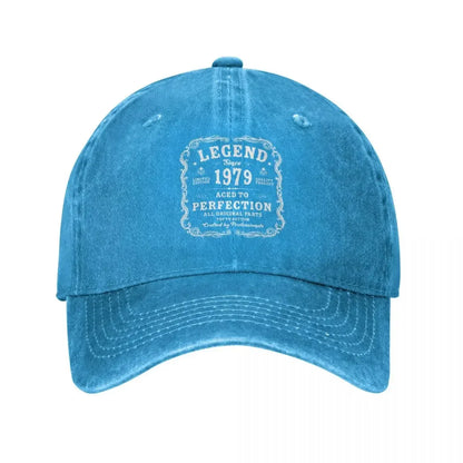 Vintage Since 1979 Distressed Cotton Baseball Cap