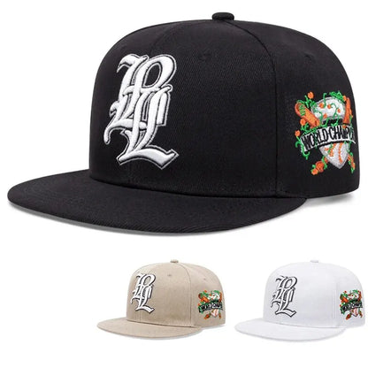 Unisex Letter Embroidery Snapback Baseball Cap