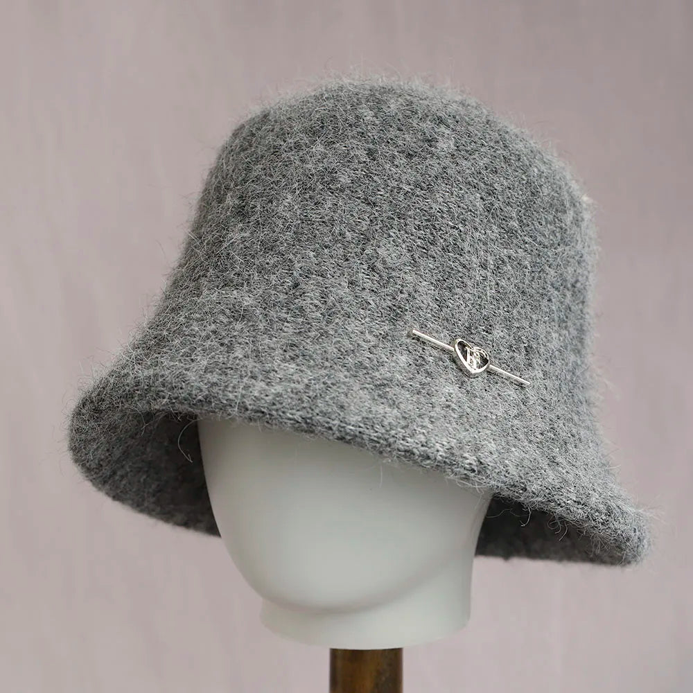 Vintage Foldable Wool Winter Bucket Hat
