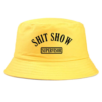 Shit Show Print Reversible Streetwear Bucket Hat