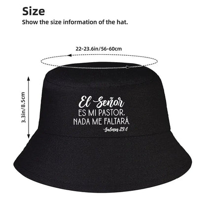 El Senor Es Mi Pastor Text Bucket Hat