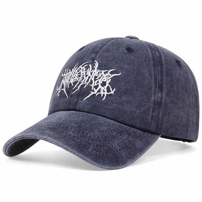 Vintage Washed Punk Embroidered Dad Hat