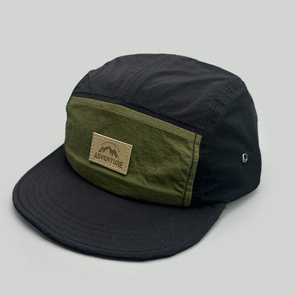 Quick Dry Letters Color Block Breathable Snapback Cap