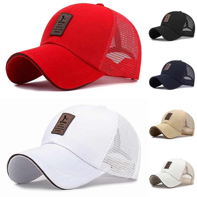 Unisex Cap Casual Plain Mesh Baseball Cap Adjustable Snapback Hats