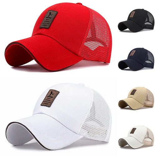 Unisex Cap Casual Plain Mesh Baseball Cap Adjustable Snapback Hats
