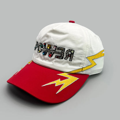 Flash Lightning Diamond Embroidery Baseball Cap