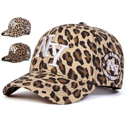Leopard Letter Embroidered Baseball Cap