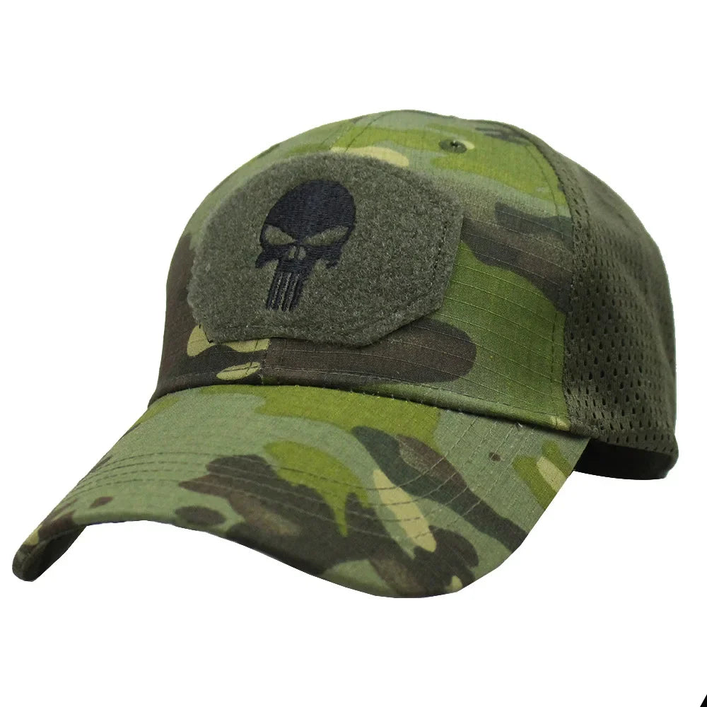 Camouflage Tactical Skull Baseball Cap
